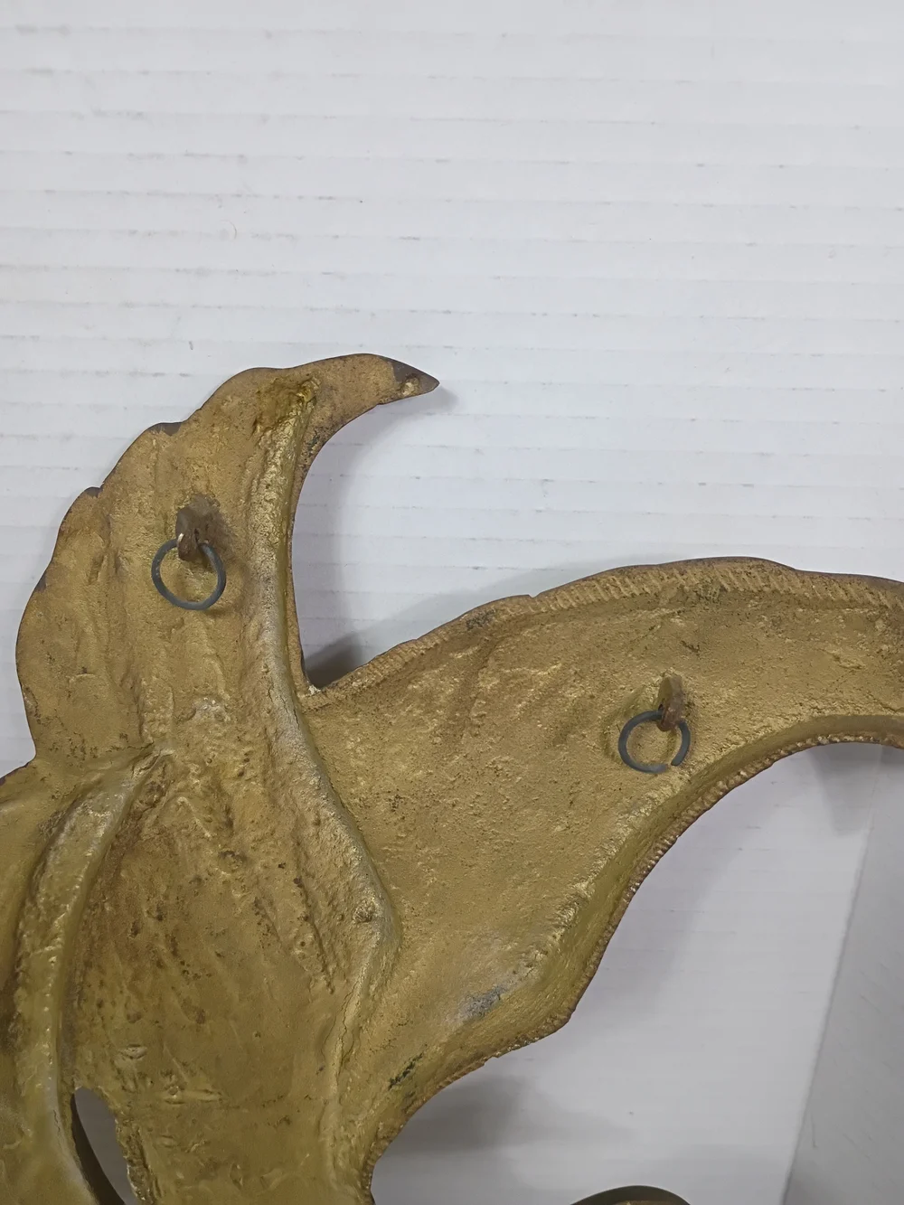 Vintage Large Brass Flying Geese Wall Art / Brass Wall Art/ Retro Décor Art